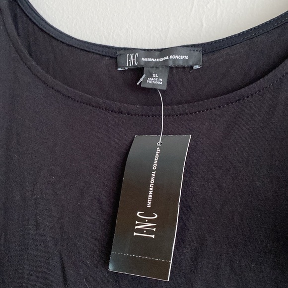 black blouse with falling tulle sleeves size xl..New - Picture 4 of 6